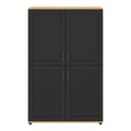 **Armoire de rangement moderne en bois et métal**